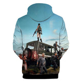 Hot Game PUBG Cosplay Costume Hoodie Pullover Sweatshirts Unisex Tracksuit Jumper