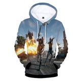 Hot Game PUBG Cosplay Costume Hoodie Pullover Sweatshirts Unisex Tracksuit Jumper