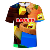 Hot Game Roblox Casual Sports 3D Graphic T-shirts Cool Summer Tees for Kids Alduts
