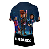 Hot Game Roblox Casual Sports 3D Graphic T-shirts Cool Summer Tees for Kids Alduts