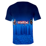 Hot Game Roblox Casual Sports 3D Graphic T-shirts Cool Summer Tees for Kids Alduts