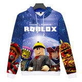 Hot Game Roblox Cosplay Jumper Casual Sports Hoodie Long Sleeve for Kids Youth Adult