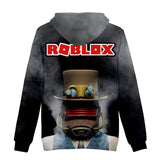 Hot Game Roblox Cosplay Black Jumper Casual Sports Hoodie Long Sleeve for Kids Youth Adult