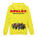 Hot Game Roblox Cosplay Yellow Jumper Casual Sports Hoodie Long Sleeve for Kids Youth Adult