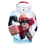 Hot Game Roblox One Piece Cosplay Jumper Casual Sports Hoodie Long Sleeve for Kids Youth Adult