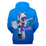 Hot Game Roblox Cosplay Blue Jumper Casual Sports Hoodie Long Sleeve for Kids Youth Adult