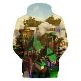Hot Game Roblox House Cosplay Gray Jumper Casual Sports Hoodie Long Sleeve for Kids Youth Adult