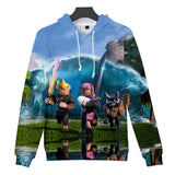 Hot Game Roblox Cosplay Blue Jumper Casual Sports Hoodie Long Sleeve for Kids Youth Adult