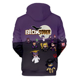 Hot Game Roblox Purple Jumper Casual Sports Hoodie Long Sleeve for Kids Youth Adult