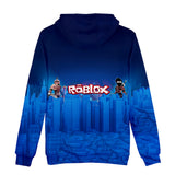 Hot Game Roblox Dark Blue Jumper Casual Sports Hoodie Long Sleeve for Kids Youth Adult