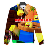Hot Game Roblox Yellow Jumper Casual Sports Hoodie Long Sleeve for Kids Youth Adult
