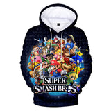 Super Mario Bros 3D Graphic Print Casual Hoodie Jumper - Unisex for Kids and Adults
