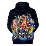 Super Mario Bros 3D Graphic Print Casual Hoodie Jumper - Unisex for Kids and Adults
