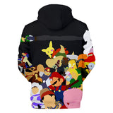Super Mario Bros 3D Graphic Print Casual Hoodie Jumper - Unisex for Kids and Adults