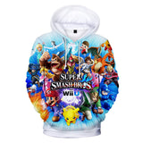 Super Mario Bros 3D Graphic Print Casual Hoodie Jumper - Unisex for Kids and Adults