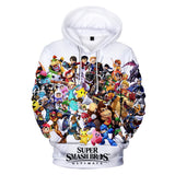 Super Mario Bros 3D Graphic Print Casual Hoodie Jumper - Unisex for Kids and Adults