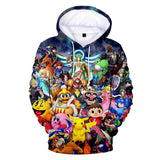 Super Mario Bros 3D Graphic Print Casual Hoodie Jumper - Unisex for Kids and Adults