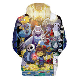 Hot Game Undertale 3D Print Cosplay Hoodie Pullover Sweatshirts Unisex Tracksuit Jumper