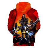 Hot Shooter Game Borderlands Cosplay Hoodie Pullover Sweatshirts Unisex Tracksuit Jumper