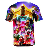 Hot Game Fortnite Casual Sports T-Shirts Top for Adult Kids