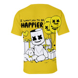 Game Fortnite DJ Marshmello Casual Sports T-Shirts Unisex for Adults & Kids