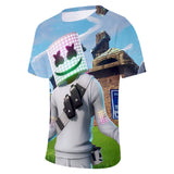 Game Fortnite DJ Marshmello Casual Sports T-Shirts Unisex for Adults & Kids