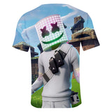 Game Fortnite DJ Marshmello Casual Sports T-Shirts Unisex for Adults & Kids