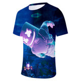 Game Fortnite DJ Marshmello Casual Sports T-Shirts Unisex for Adults & Kids