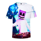 Game Fortnite DJ Marshmello Casual Sports T-Shirts Unisex for Adults & Kids