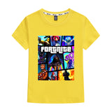 Kids Heavy Cotton T-shirts Game Fortnite Print Short Sleeve Casual Tees Sweatshirt