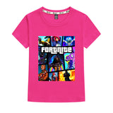 Kids Heavy Cotton T-shirts Game Fortnite Print Short Sleeve Casual Tees Sweatshirt