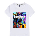 Kids Heavy Cotton T-shirts Game Fortnite Print Short Sleeve Casual Tees Sweatshirt