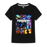 Kids Heavy Cotton T-shirts Game Fortnite Print Short Sleeve Casual Tees Sweatshirt