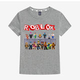 Kids Heavy Cotton T-shirts Game Roblox Print Short Sleeve Casual Tees Sweatshirt