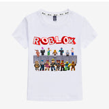 Kids Heavy Cotton T-shirts Game Roblox Print Short Sleeve Casual Tees Sweatshirt