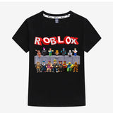 Kids Heavy Cotton T-shirts Game Roblox Print Short Sleeve Casual Tees Sweatshirt