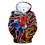 Marvel Spiderman Hoodie 3D All Over Print Pullover Hoody Sweatshirt