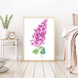 Green Leaves Plant Wall Watercolor Art Prints Canvas Poster