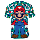 Super Mario Bros Casual 3D Graphic T-shirts Summer Tees Unisex for Kids Alduts