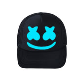 DJ Mashmello Print Hat Adjustable Snapback Mesh Baseball Cap