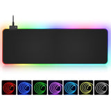 RGB LED Light Gaming Mouse Pad Large Computer Keyboard Mat