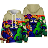 Rainbow Friends 3D Graphic Casual Hoodie - Unisex for Kids and Adults