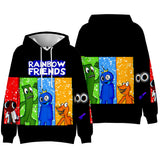 Rainbow Friends 3D Graphic Casual Hoodie - Unisex for Kids and Adults