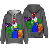 Rainbow Friends 3D Graphic Casual Hoodie - Unisex for Kids and Adults