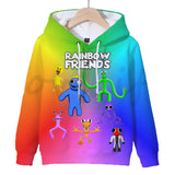Rainbow Friends 3D Graphic Casual Hoodie - Unisex for Kids and Adults