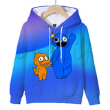 Rainbow Friends 3D Graphic Casual Hoodie - Unisex for Kids and Adults