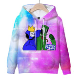 Rainbow Friends 3D Graphic Casual Hoodie - Unisex for Kids and Adults