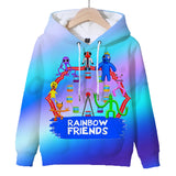 Rainbow Friends 3D Graphic Casual Hoodie - Unisex for Kids and Adults