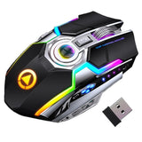 Rechargeable Wireless Gaming Mouse 2.4GHz 1600DPI Silent Optical Mice