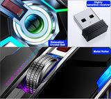 Rechargeable Wireless Gaming Mouse 2.4GHz 1600DPI Silent Optical Mice